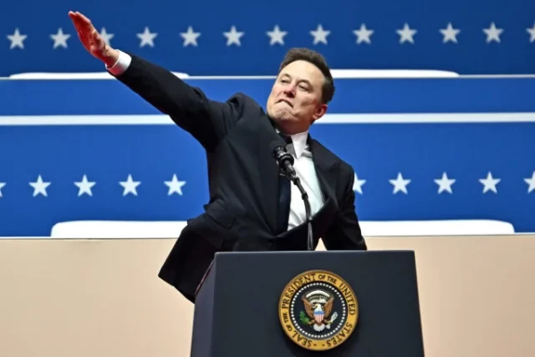 Elon Musk gives Nazi salute - twice!