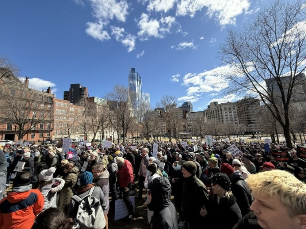 Huge crowd on Boston Common